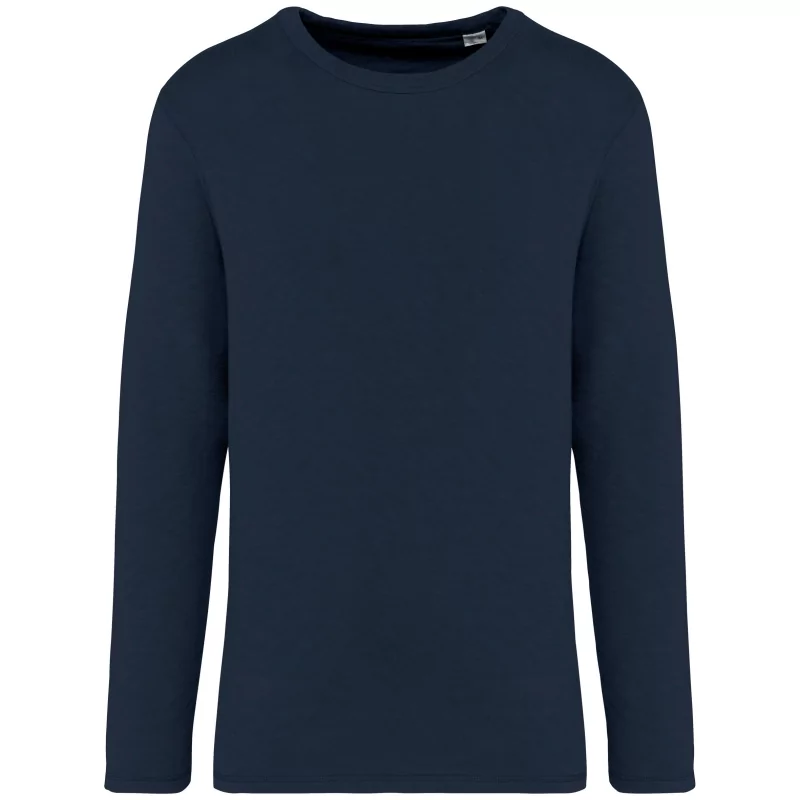 Sweat-shirt écoresponsable à col rond délavé French Terry unisexe
