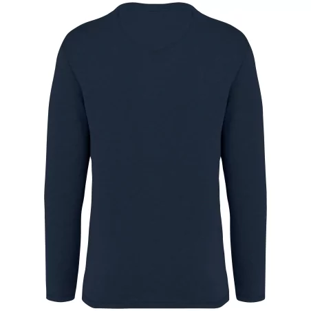 Sweat-shirt écoresponsable à col rond délavé French Terry unisexe