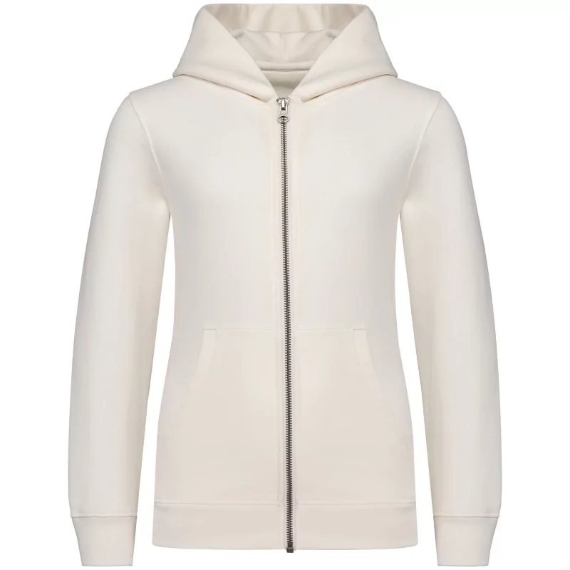 Sweat-shirt écoresponsable zippé à capuche enfant