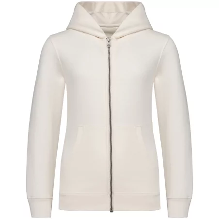 Sweat-shirt écoresponsable zippé à capuche enfant