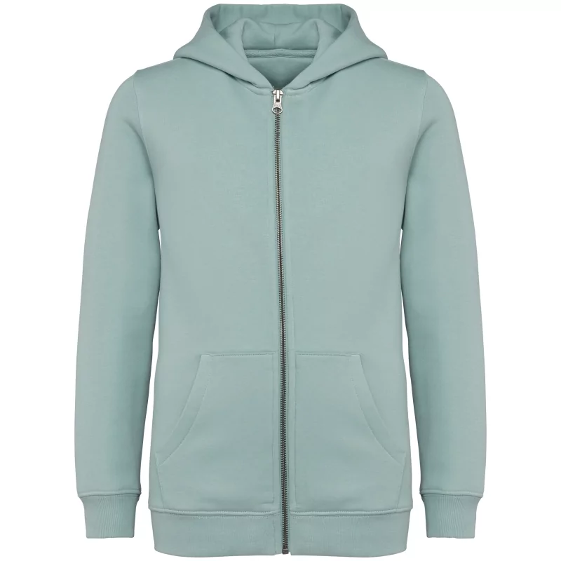 Sweat-shirt écoresponsable zippé à capuche enfant