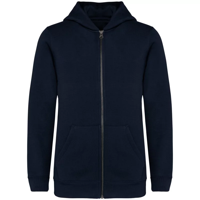 Sweat-shirt écoresponsable zippé à capuche enfant