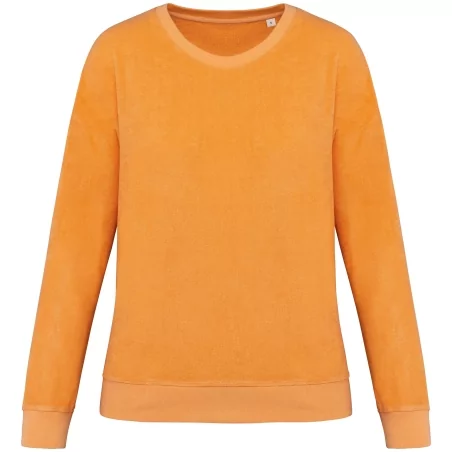 Sweat-shirt écoresponsable en éponge femme