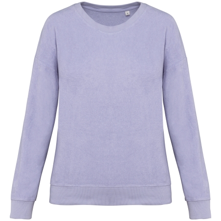 Sweat-shirt écoresponsable en éponge femme