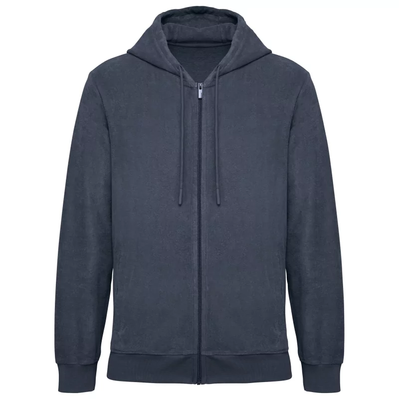 Sweat-shirt écoresponsable en éponge zippé à capuche homme