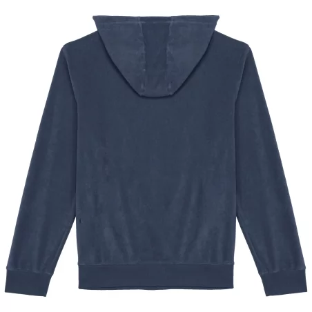 Sweat-shirt écoresponsable en éponge zippé à capuche homme