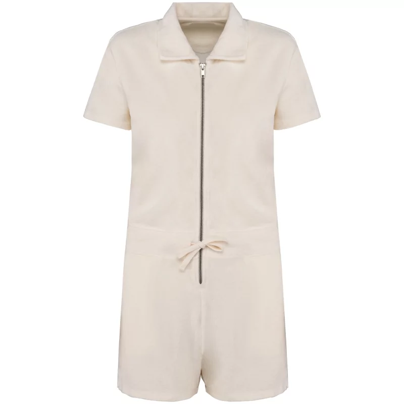 Combinaison short écoresponsable en éponge femme
