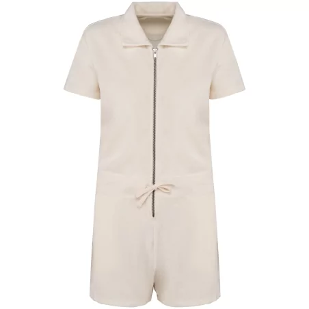Combinaison short écoresponsable en éponge femme