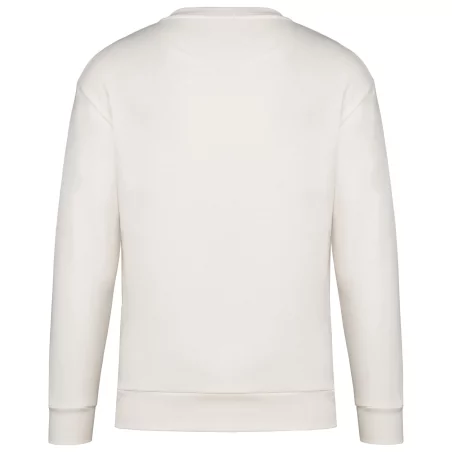 Sweat-shirt écoresponsable à col rond à épaules tombantes molleton gratté unisexe