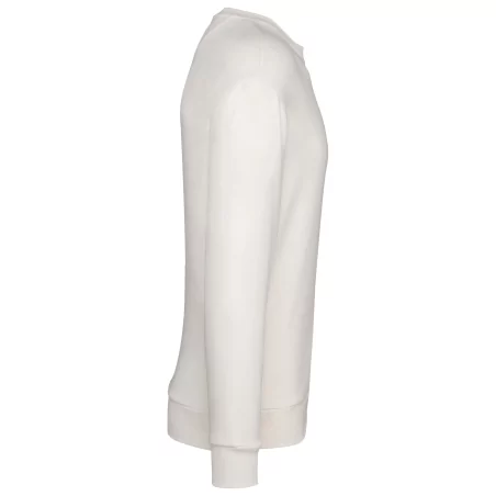 Sweat-shirt écoresponsable à col rond à épaules tombantes molleton gratté unisexe