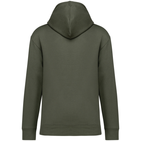 Sweat-shirt écoresponsable à capuche à épaules tombantes molleton gratté unisexe