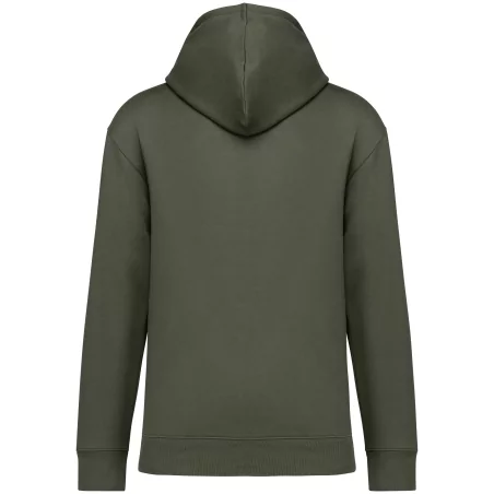 Sweat-shirt écoresponsable à capuche à épaules tombantes molleton gratté unisexe