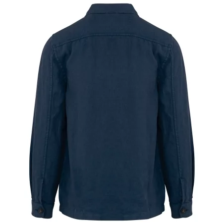 Surchemise écoresponsable délavée en lin homme