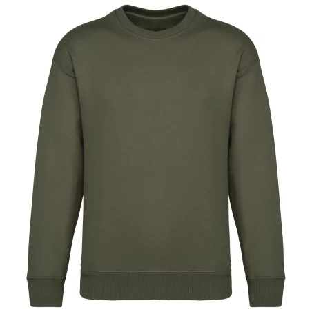 Sweat-shirt écoresponsable à col rond oversize unisexe