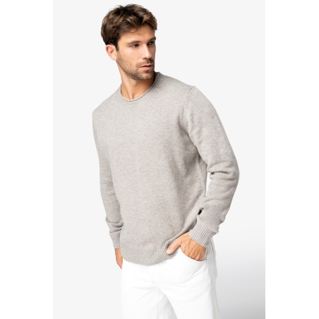 Pull écoresponsable en laine mérinos homme