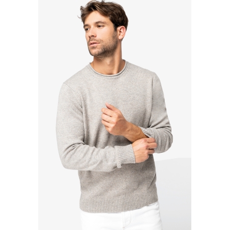 Pull écoresponsable en laine mérinos homme