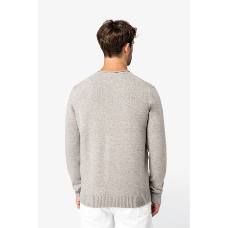 Pull écoresponsable en laine mérinos homme