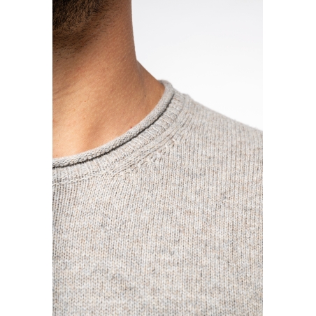 Pull écoresponsable en laine mérinos homme