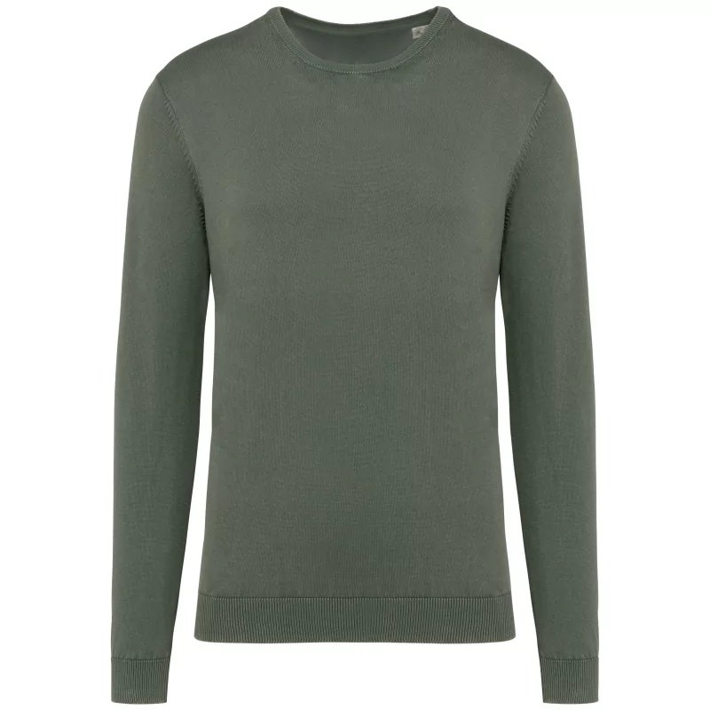 Pull écoresponsable délavé à col rond homme