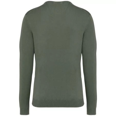 Pull écoresponsable délavé à col rond homme