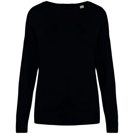 Pull écoresponsable col V en lyocell femme