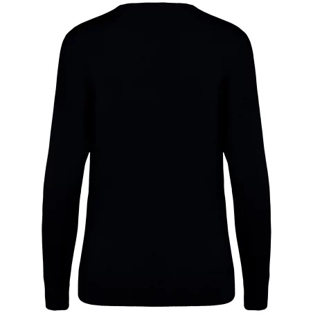 Pull écoresponsable col V en lyocell femme