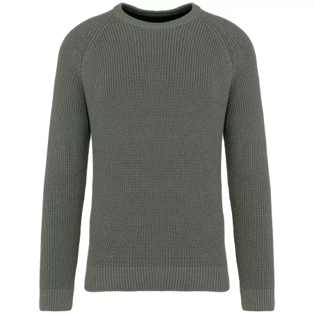 Pull écoresponsable à grosses mailles homme