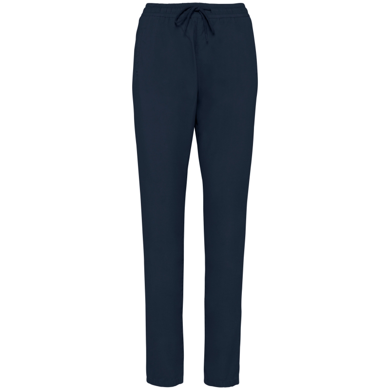 Pantalon écoresponsable délavé en lyocell femme