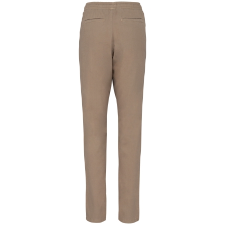 Pantalon écoresponsable délavé en lyocell femme