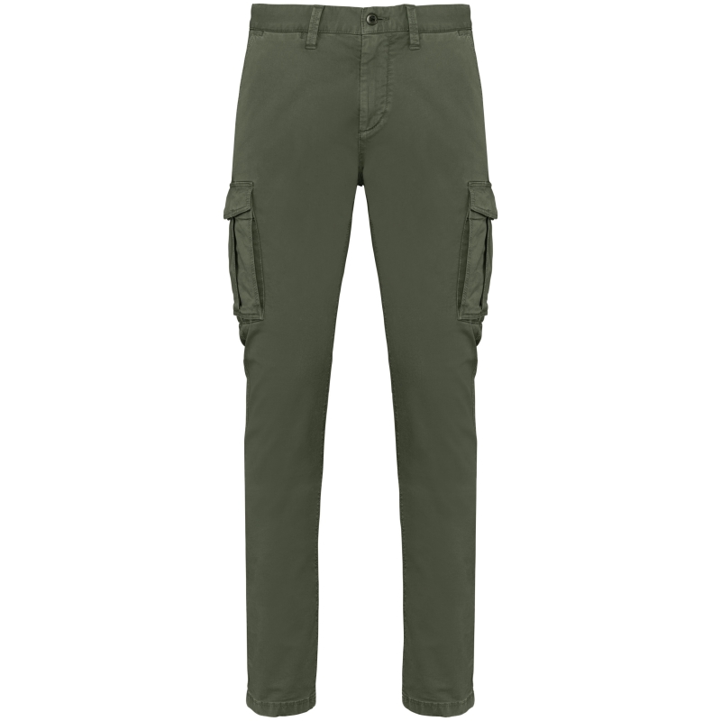 Pantalon cargo écoresponsable délavé homme