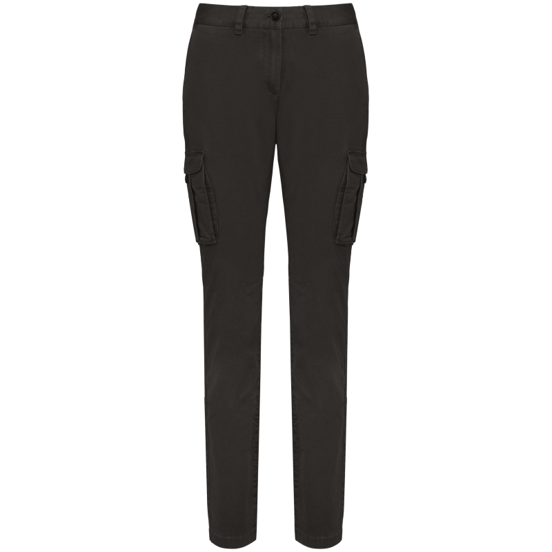 Pantalon cargo écoresponsable délavé femme