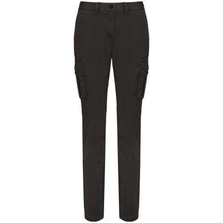 Pantalon cargo écoresponsable délavé femme