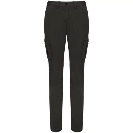 Pantalon cargo écoresponsable délavé femme