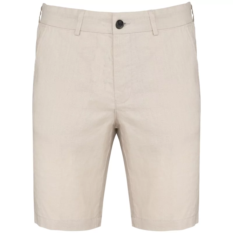 Bermuda en lin homme