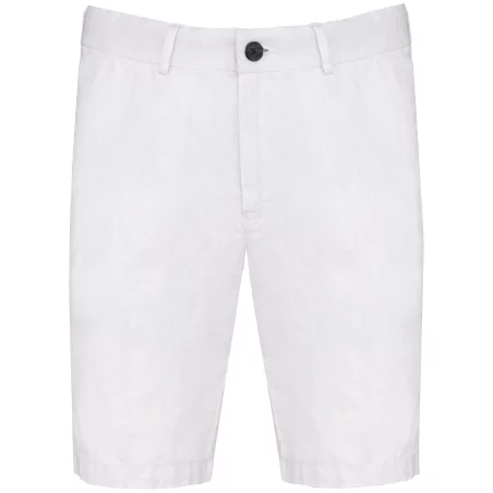 Bermuda en lin homme