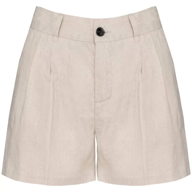 Short en lin femme