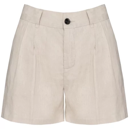 Short en lin femme