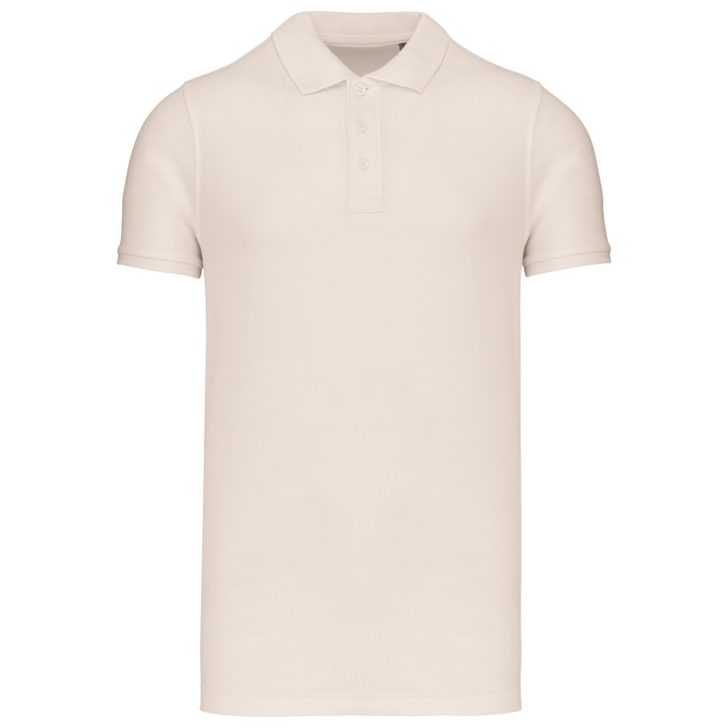 Polos coton piqué bio manches courtes homme