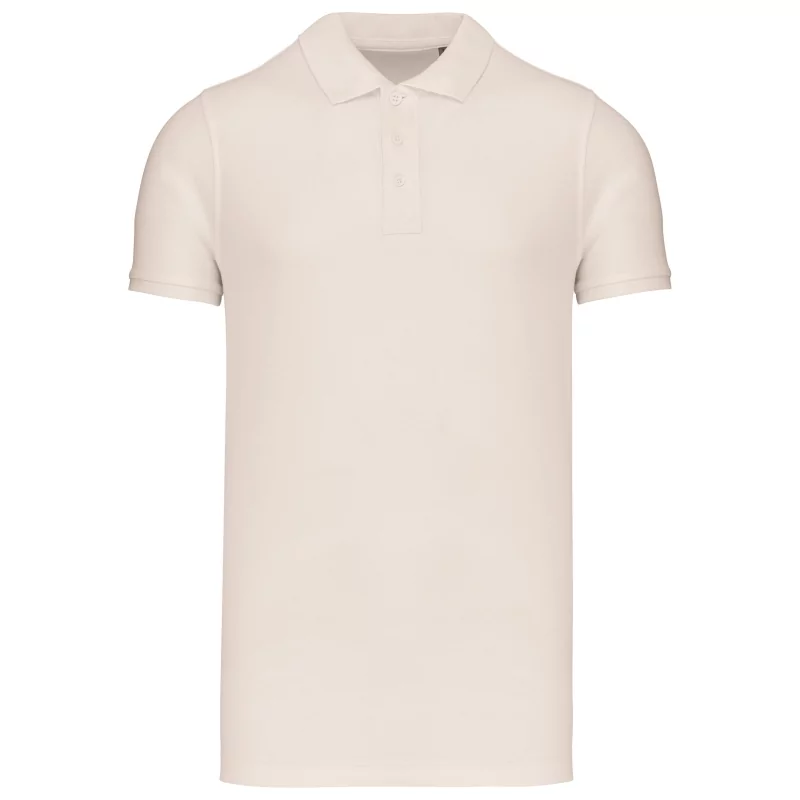 Polos coton piqué bio manches courtes homme