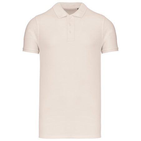 Polos coton piqué bio manches courtes homme