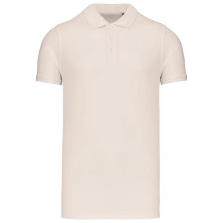 Polos coton piqué bio manches courtes homme