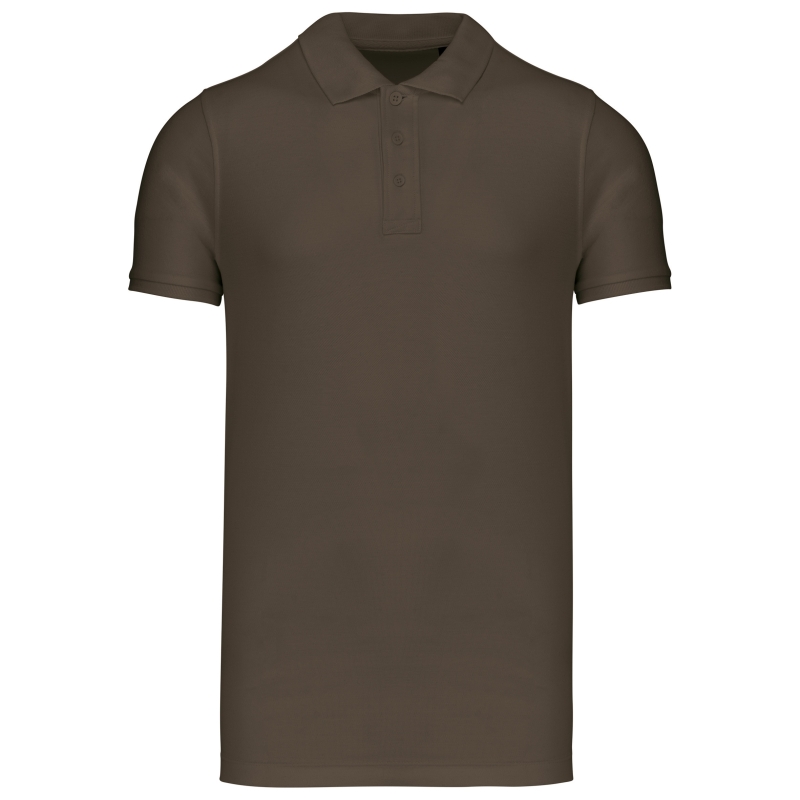 Polos coton piqué bio manches courtes homme