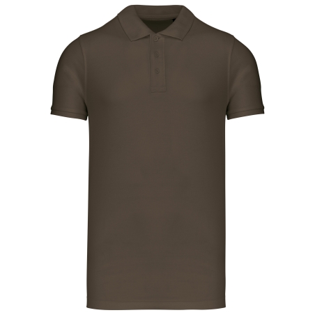 Polos coton piqué bio manches courtes homme