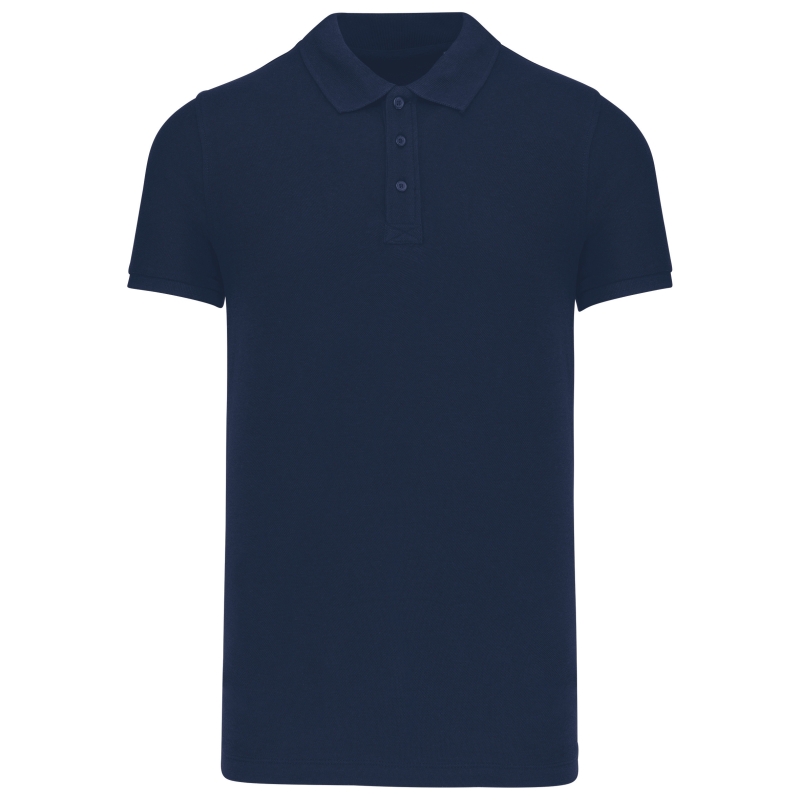 Polos coton piqué bio manches courtes homme