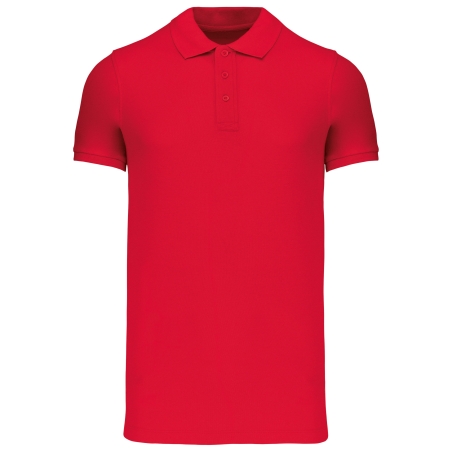 Polos coton piqué bio manches courtes homme