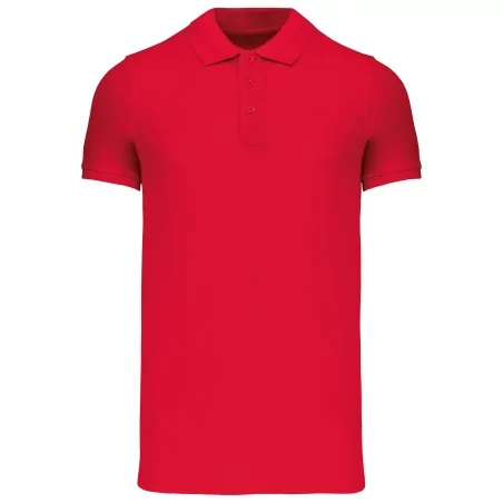 Polos coton piqué bio manches courtes homme