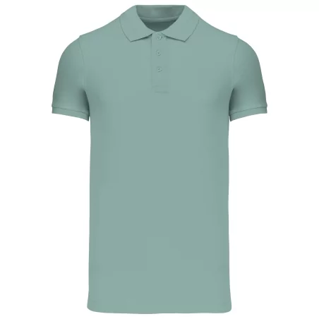 Polos coton piqué bio manches courtes homme