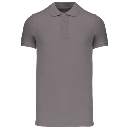 Polos coton piqué bio manches courtes homme