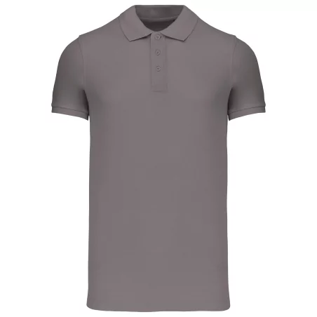 Polos coton piqué bio manches courtes homme