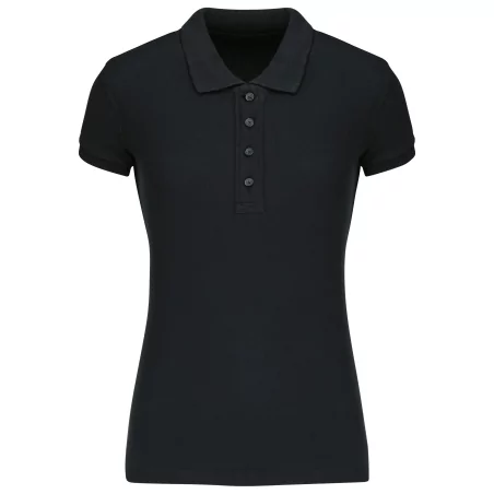 Polo piqué Bio manches courtes femme